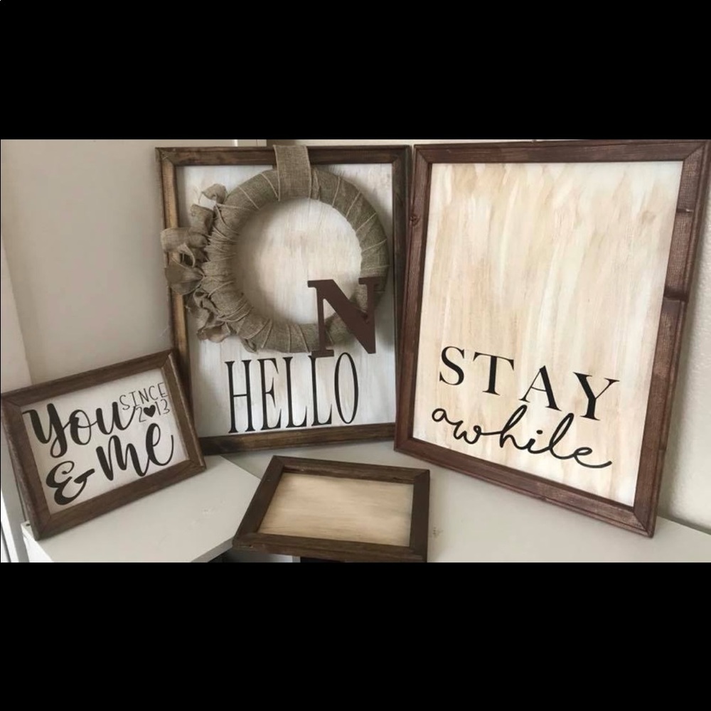 Custom wood signs